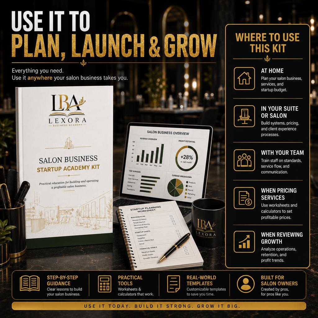 Salon Business Startup Academy Kit