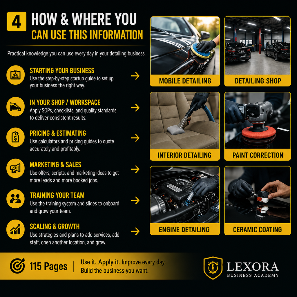 Auto Detailing Business Startup Academy Kit