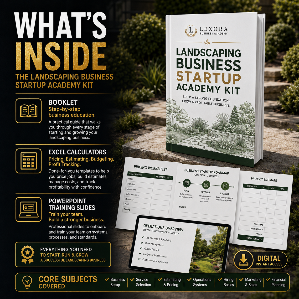Landscaping Business Startup Academy Kit