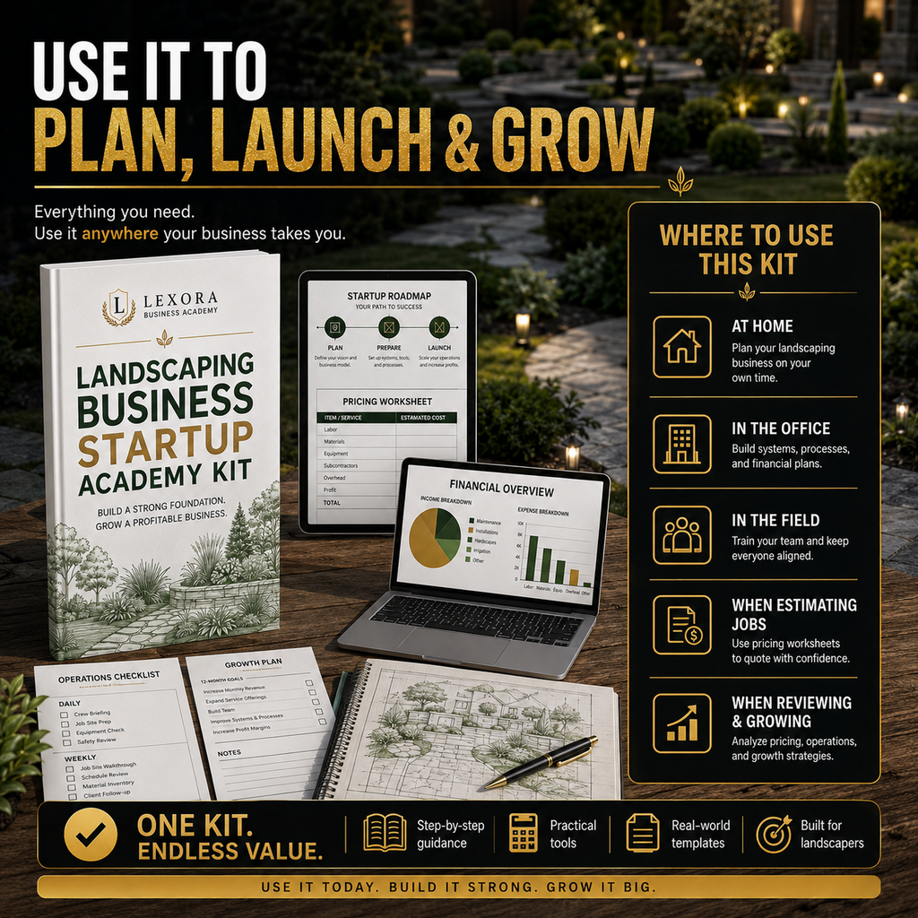 Landscaping Business Startup Academy Kit