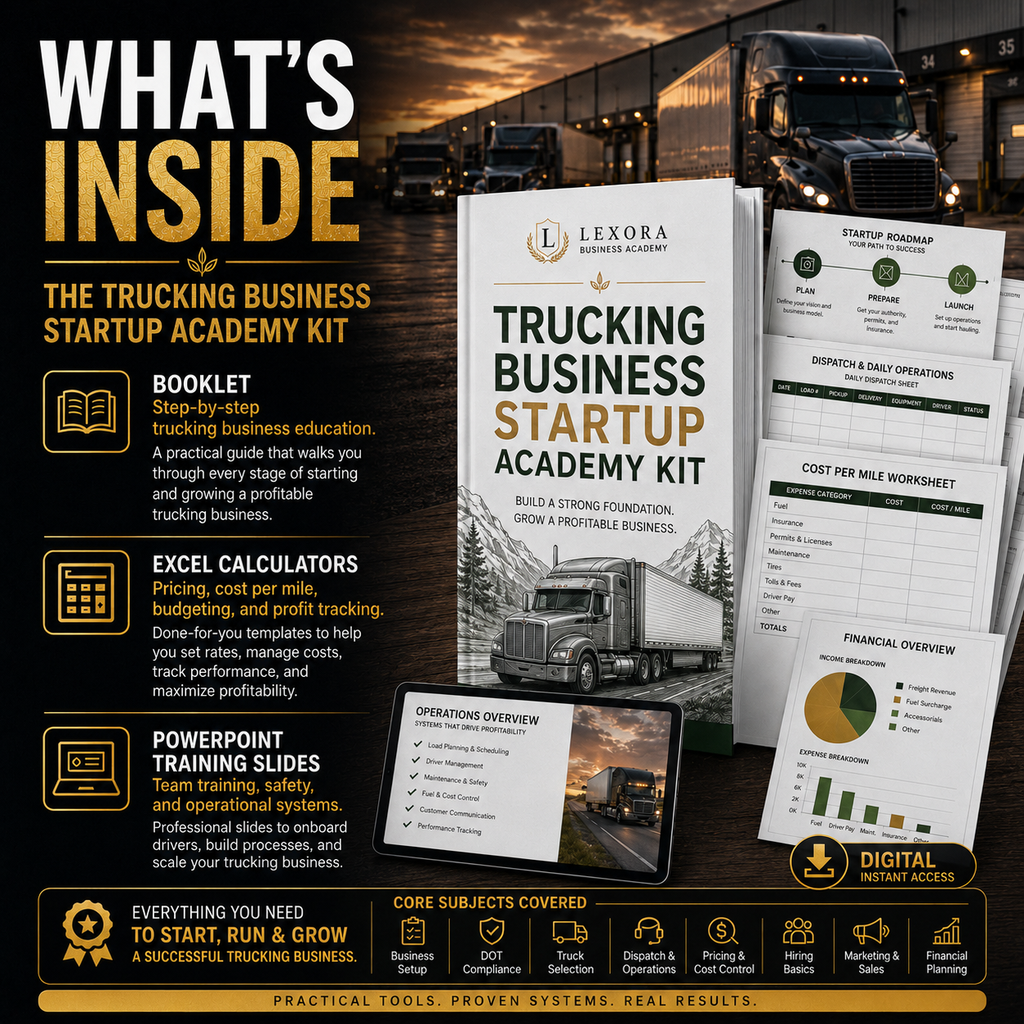 Trucking Business Startup Academy Kit