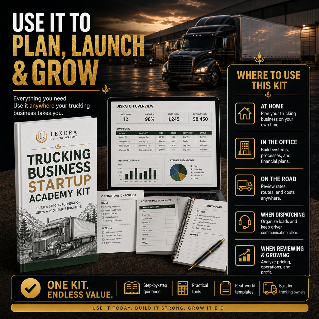 Trucking Business Startup Academy Kit
