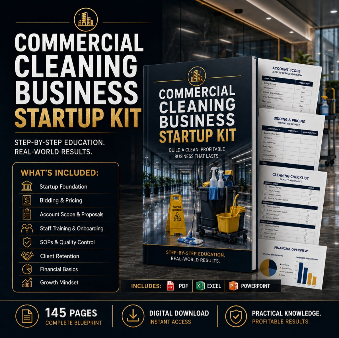 Commercial Cleaning Business Startup Kit