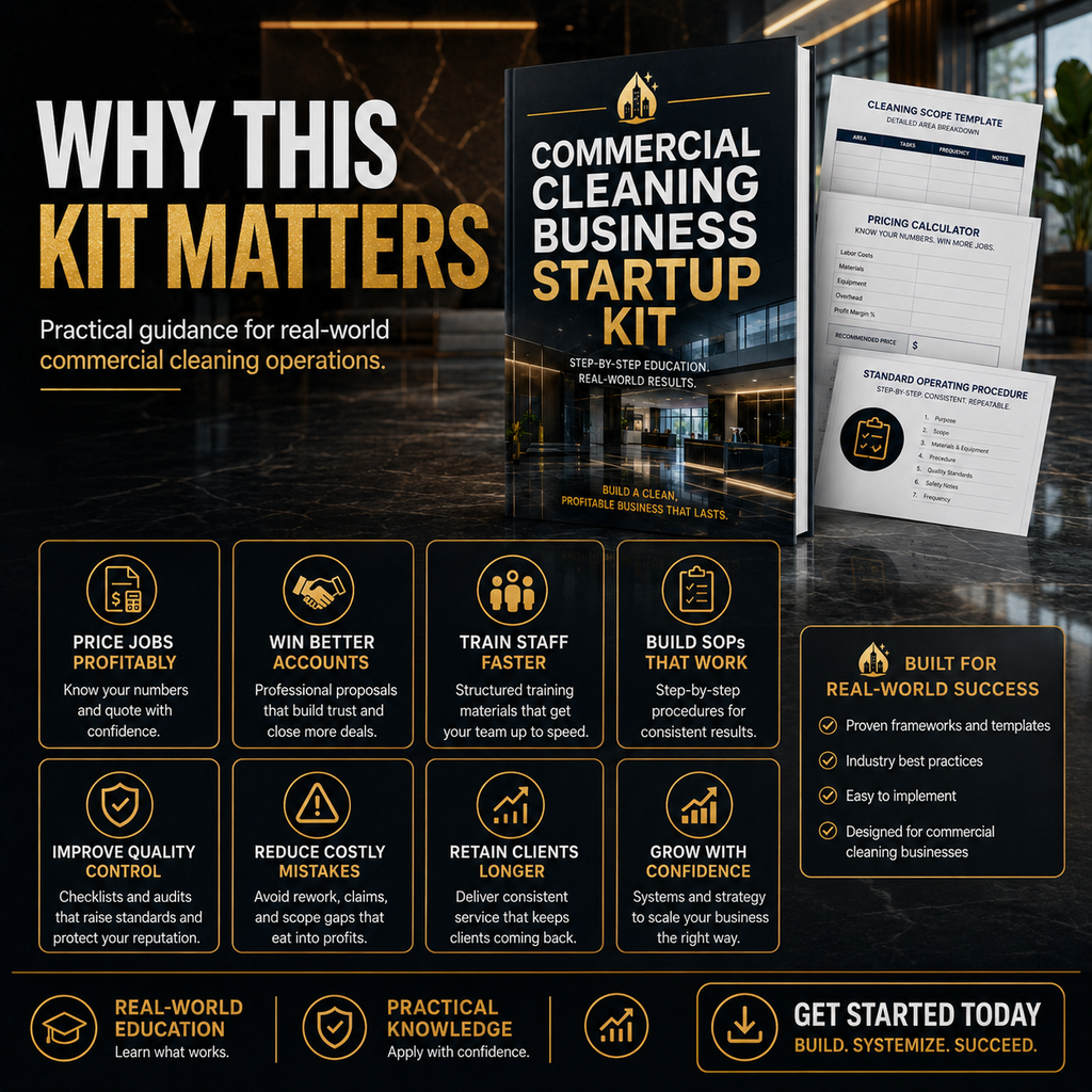Commercial Cleaning Business Startup Kit