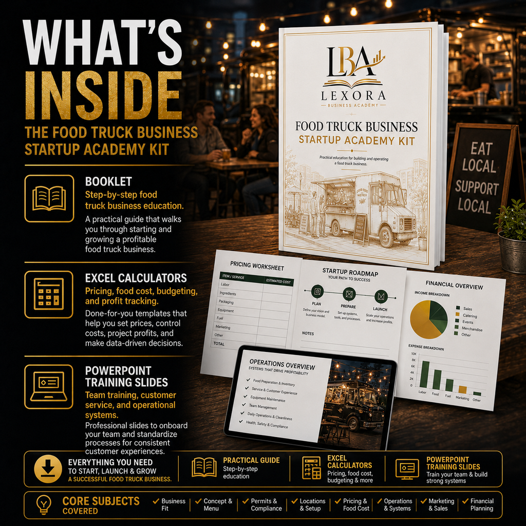 Food Truck Business Startup Academy Kit